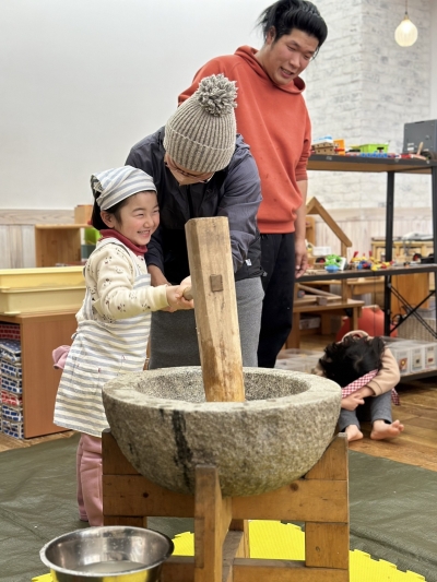 親子お餅つき大会