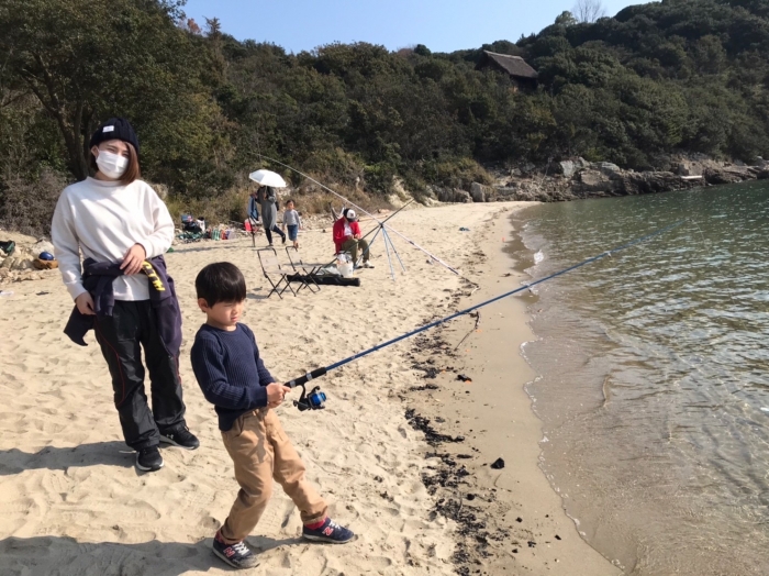 島の親子キャンプ