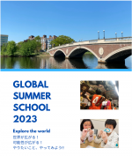 Global summer school 2023を開催します！