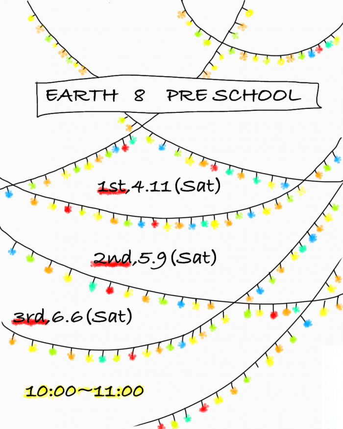 2026年前期：先行募集開始　1歳～3歳の親子対象 月1回Pre School Class